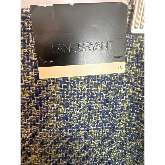 Lane Bryant Blue and Green Pencil Skirt - Picture 3 of 9